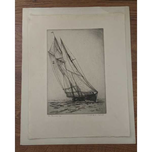 "The Bluenose", Artist: Woodruff K. Aykroyd, 10/150, 10 X 13 Includes Matting/ Unframed