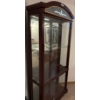 Image 2 : Mahogany Curio Cabinet / Display Hutch 71T w/ Adjustable Glass Shelving #3