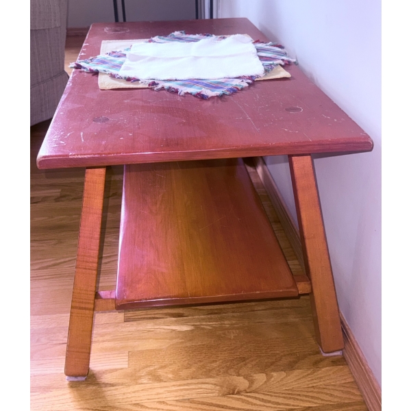 Vilas Maple Coffee Table with Lower Shelf