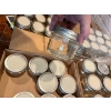 Image 3 : Canning jars cleaned and with New lids. 2 flats of new 1/2cup 12x 1 cup 9x widemouth 1 cup & 12X2cup