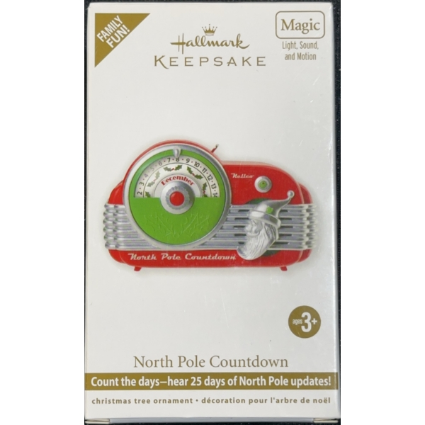 Hallmark Keepsake North Pole Countdown Ornament 2012