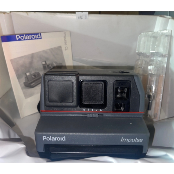Vintage Poleroid Camera w/ Original Manual & More