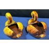 Image 2 : Blue Mountain Pottery Swans - Burnt Orange