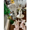 Image 3 : Collection of various vintage and decorative items. Figurines, oil lamps, lazy Susan for the table t