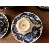 Image 2 :  A set of Russian vintage tea cup, and saucer, blue and white ornate serving dish and small plate