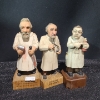 Image 1 : Anri Carved Wood Physician Figurines- 5.5 - 6 T 