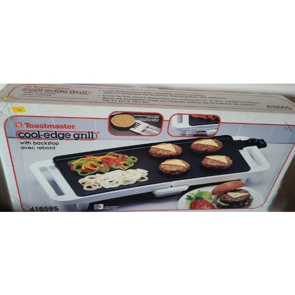 Toastmaster Cool-Edge Grill Model 418595, Cooking Surface 21 X 10 1/2  (New in Box)