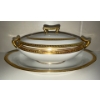 Image 3 : French Limoges Porcelain Service Set With Gold Trim & Double Inlay,  Cups, Plates, Gravy Boat