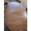 Image 5 : Wood Oval Kitchen Table 47 w  34 d 29 1/2 h & Chairs 18 w 32 h, additional leaf also included