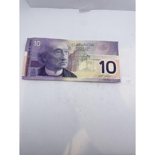 2001 $10 Canadian Banknote