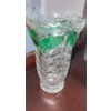Image 2 : Assorted Glassware: Vase w/ Green Detail  6 T, Candy Dish Bowl 7 " Diameter, Wine Glasses and More!