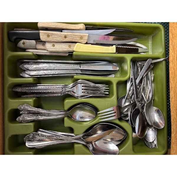 Selection Of Vintage Cutlery With Great Vintage Designs For Cool Art Projects 