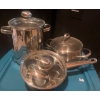 Image 8 : Beautiful Pots & Pans Very Large Some Small, Strainers Measuring Cups & More