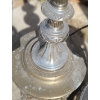 Image 3 : Pair of Antique Lamps: 12" Diameter Base, 60 T and Marble Detail Lamp 10" Diameter Base 59.5 T
