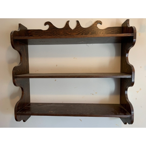 Handmade Wall Mounting Shelf with Hanging Folk Art  28L/36T/10W