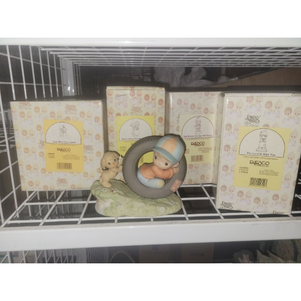 4 Unopened Precious Moments Boxes w/ 'I'll Never Tire Of You' 3.5T