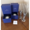 Image 1 : Swarovski Crystal Candle Holders and Personalized Champagne Flutes