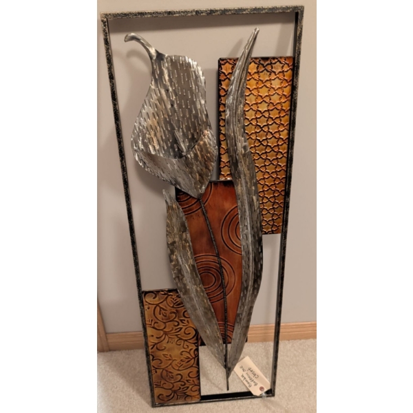 Modern Metal Abstract Art 33"T