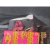 Image 6 : Vintage Fabrics and Scarfs with Older Pants and Suspenders, 80's Stretch Belt