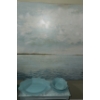 Image 3 : Framed Seascape Wall Art with Ceramic Serving Platters and Bowl
