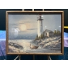 Image 1 : Illedgeable Signature Original Lighthouse Scene 16Wx12H