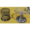 Image 6 : Silver Plated Cobalt Blue Tableware 