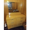 Image 1 : Wooden Dresser w/ Attached Mirror -- 48W, 18D, 64T 