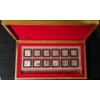 Image 1 : Rare Year of the Rabbit 12 Months Silver Bar Collection in Decorative Wooden Box #2