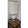 Image 1 : Vintage Table Lamp 42 T and Side Table 22 W, 27.5 D, 22 T 