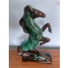 Image 2 : Vintage Blue Mountain Pottery One Large One Small Horses Twelve Inches