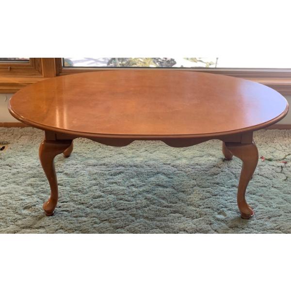Oak Crawfoot Coffee Table 44x17