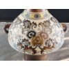 Image 4 : Bulbous Bodied Decorative Ceramic Vase in Rich Color Palette (14"H x 8.5"W)