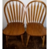 Image 3 : 2 Oak Dining Chairs w/ French Provincial End Table 25T & more 