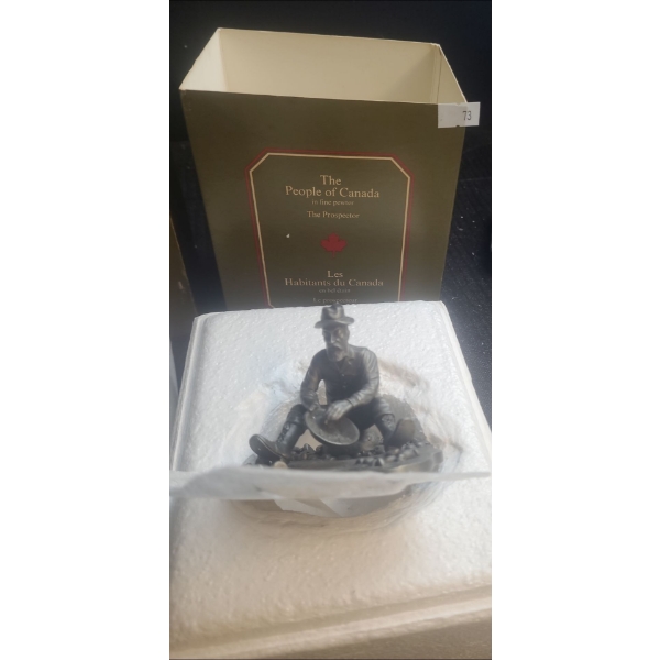 The People of Canada Pewter Figurine, Franklin Mint: The Prospector