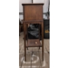 Image 4 : Wooden Cabinet with Double Doors and Shelf, 37 Inches Tall