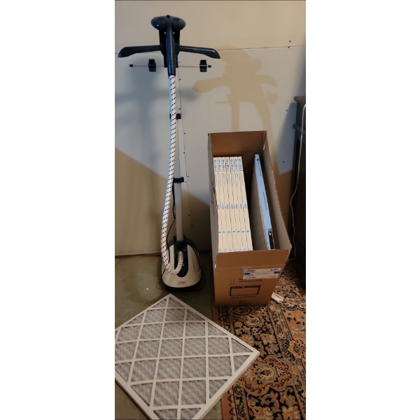 Reduce Allergans In The Home Space - T-fal Garmet Steamer w/ 9 20x25x1 Furnace Filters 