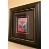 Image 7 : Peter Max "Angel with Sun On Blends" Mixed Media Artwork-Acrylic on Paper Framed (10x8"t)