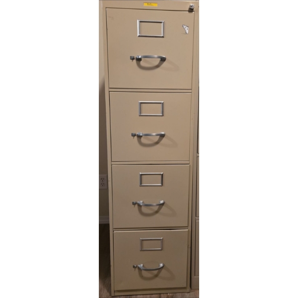 Miller Stationers Filing Cabinet Beige, No Key - 15W, 30D, 51T 