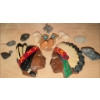 Image 1 : Miniature Genuine Leather Mukluks Vintage Chalkware Plaques Flat Skipping Rocks & More