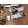 Image 2 : Vintage Ice Skates with Leather Straps and Wooden Components