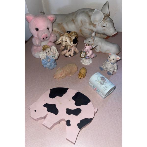 Boars Galore !! Decorative Pig Figurines & More 12L