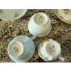 Image 6 : 8 Pc China Teacup & Saucers - Aderley, Aynsley, Springfield, Victoria, Melba, Consort
