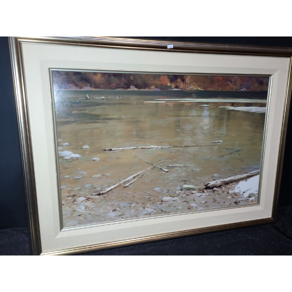 Untitled: Kinney Lake, Artist: Min Ma, Acrylic on Panel 45.5 x 33.5