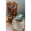 Image 7 : Large Ceramic Hand painted Owl Figurine w/ Collectible Bonus Extras 10" tall