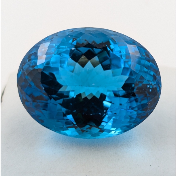 143.88 ct Certified Royal Blue Topaz Gemstone ($40,287 Appraisal)