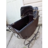 Image 6 : Metal Doll Pram with White Handle and Plastic Canopy