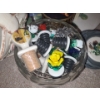 Image 11 : Crib Board/ Cards, Scrabble, Glass Produce, Ceramic Basket w/ Roses 10 W, 6 D, 12 T and More!
