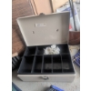 Image 11 : Garage Sale Essentials ft./ Shelving Unit, Cash Box, Folding Table, Blank Signage & MoreÂ 