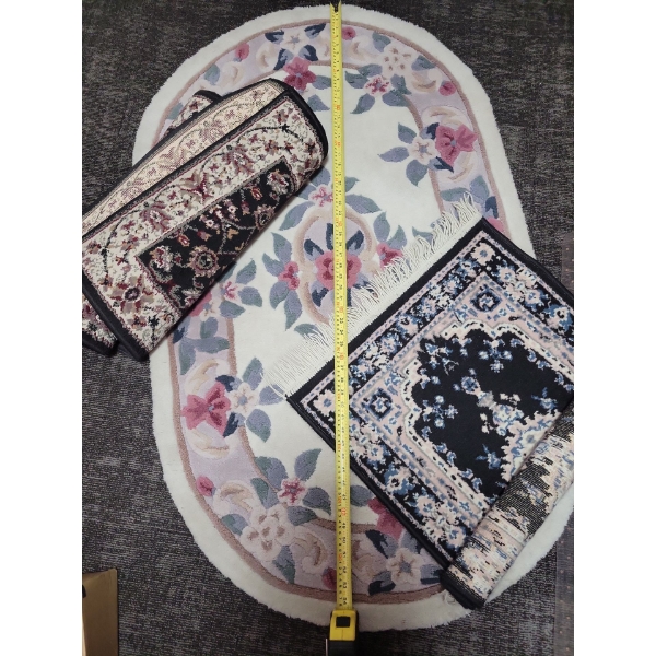Oblong Floral Accent Rug 55L w/ XL Floor Runner & More