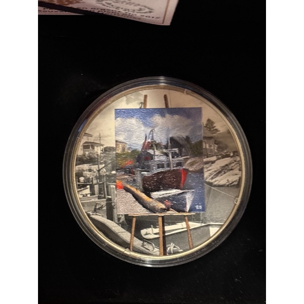 2017 $20 En Plein Air: Maritime Memories - 60mm 1 oz. Pure Silver Color Proof